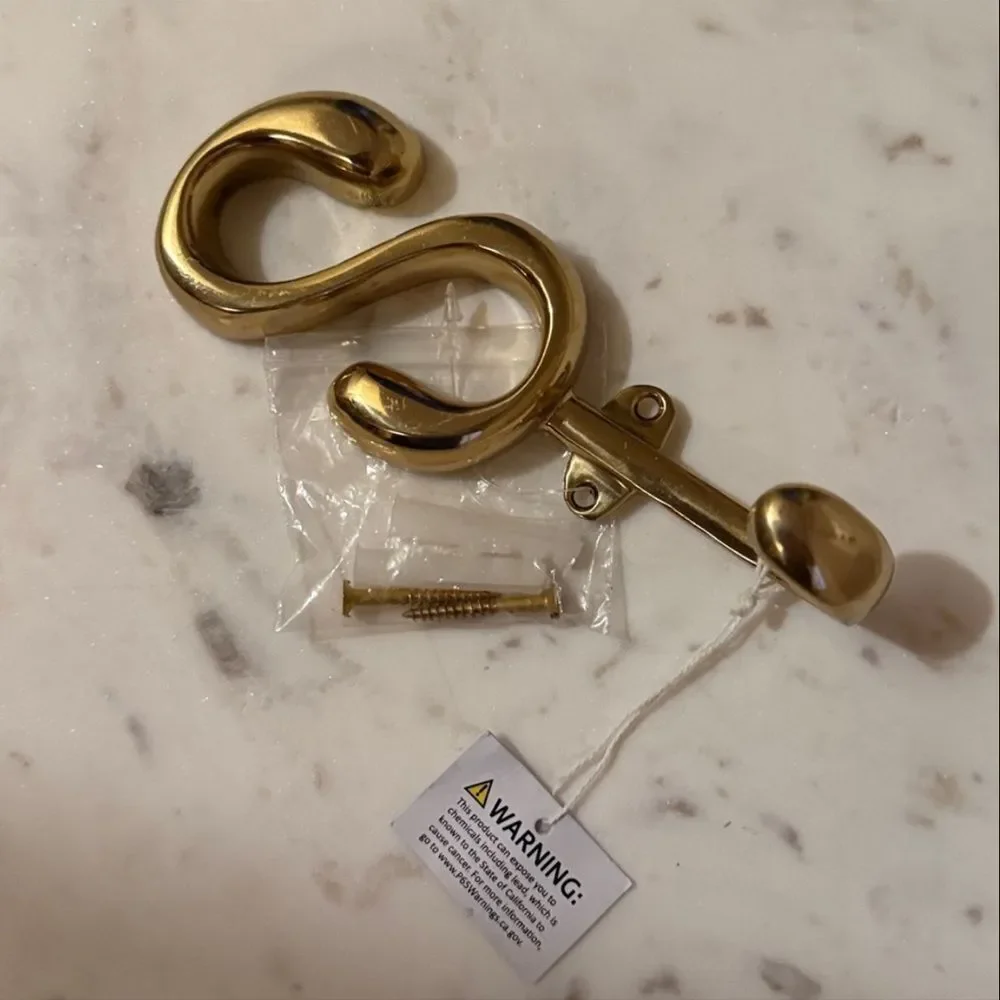 New Anthropologie Bubble Letter Monogram Hook